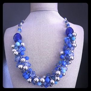 Sexy Elegant Sassy Silver/Blue Necklace